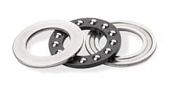 Classic thrust bearing set with ball cage and discs