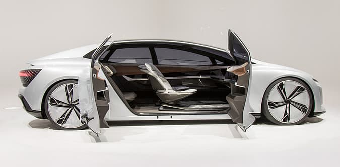 Concept car with modular interior