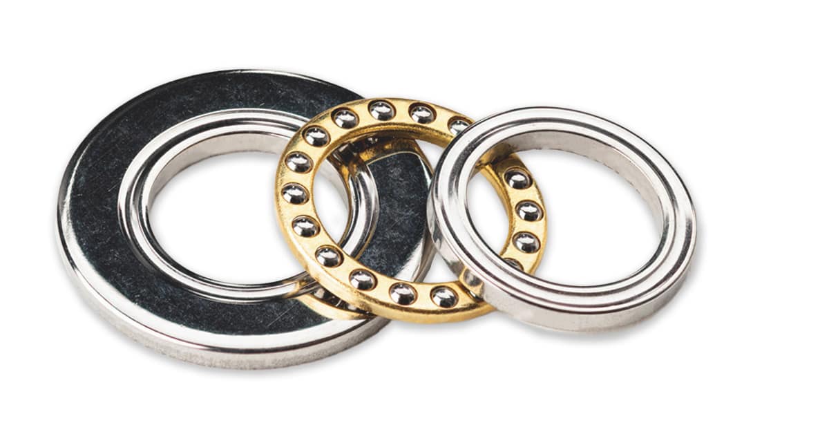 Klassisches Axialkugellager Klassisches Axialkugellager aus Käfig und Rillenscheiben